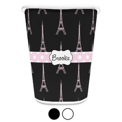 Black Eiffel Tower Waste Basket (Personalized)