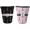 Black Eiffel Tower Trash Can Black - Front and Back - Apvl