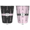 Black Eiffel Tower Trash Can White - Front and Back - Apvl