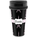 Black Eiffel Tower Acrylic Travel Mug without Handle (Personalized)