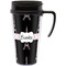Black Eiffel Tower Acrylic Travel Mug with Handle (Personalized)