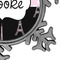 Black Eiffel Tower Vintage Snowflake - Detail