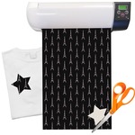 Black Eiffel Tower Heat Transfer Vinyl Sheet (12"x18")