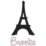 Black Eiffel Tower Graphic Decal - Small (Personalized)