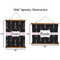 Black Eiffel Tower Wall Hanging Tapestries - Parent/Sizing