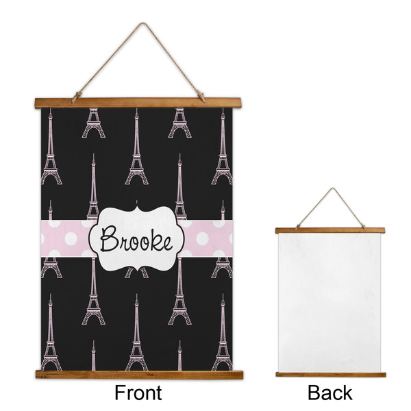 Black Eiffel Tower Wall Hanging Tapestry - Portrait - APPROVAL