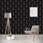 Black Eiffel Tower Wallpaper & Surface Covering