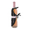 Black Eiffel Tower Wine Bottle Apron - DETAIL WITH CLIP ON NECK