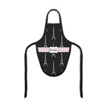 Black Eiffel Tower Bottle Apron (Personalized)