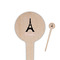 Black Eiffel Tower 4" Round Wooden Food Picks - Single Sided (Personalized)