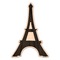 Black Eiffel Tower Wooden Sticker - Main