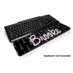 Black Eiffel Tower Keyboard Wrist Rest (Personalized)