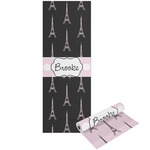 Black Eiffel Tower Yoga Mat - Printable Front and Back (Personalized)