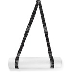 Black Eiffel Tower Yoga Mat Strap (Personalized)