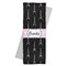 Black Eiffel Tower Yoga Mat Towel (Personalized)