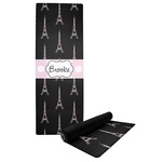 Black Eiffel Tower Yoga Mat (Personalized)