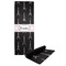 Black Eiffel Tower Yoga Mat with Black Rubber Back Full Print View