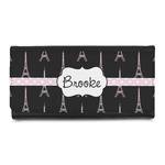 Black Eiffel Tower Leatherette Ladies Wallet (Personalized)