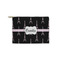 Black Eiffel Tower Zipper Pouch - Small - 8.5"x6" (Personalized)