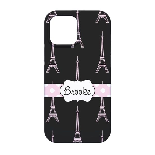 Black Eiffel Tower iPhone 13 Tough Case - Back