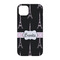 Black Eiffel Tower iPhone 14 Case - Back