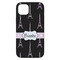 Black Eiffel Tower iPhone 14 Plus Tough Case - Back