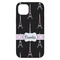Black Eiffel Tower iPhone 14 Pro Max Tough Case - Back