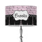 Paris Bonjour and Eiffel Tower 12" Drum Lamp Shade - Poly-film (Personalized)