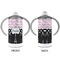 Paris Bonjour and Eiffel Tower 12 oz Stainless Steel Sippy Cups - APPROVAL