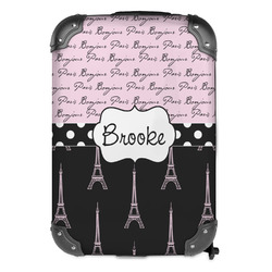 Paris Bonjour and Eiffel Tower Kids Hard Shell Backpack (Personalized)