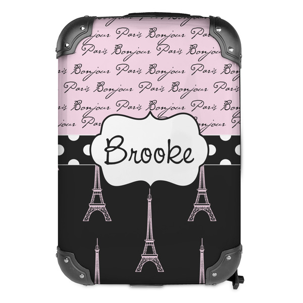 Paris Bonjour and Eiffel Tower 13" Hard Shell Backpacks - FRONT