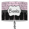 Paris Bonjour and Eiffel Tower Drum Lamp Shade (Personalized)