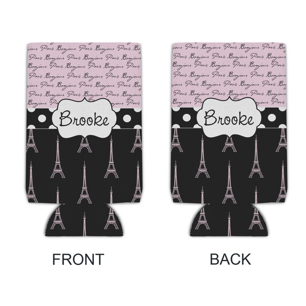 Paris Bonjour and Eiffel Tower 16oz Can Sleeve - APPROVAL