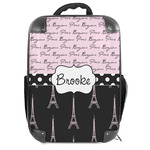 Paris Bonjour and Eiffel Tower 18" Hard Shell Backpack (Personalized)