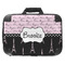Paris Bonjour and Eiffel Tower Hard Shell Briefcase - 18" (Personalized)