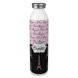 Paris Bonjour and Eiffel Tower 20oz Stainless Steel Water Bottle - Full Print (Personalized)