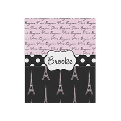 Paris Bonjour and Eiffel Tower Poster - Matte - 20x24 (Personalized)