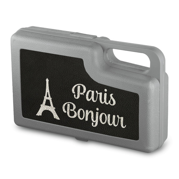 Custom Paris Bonjour and Eiffel Tower 27 Piece Automotive Tool Kit (Personalized)