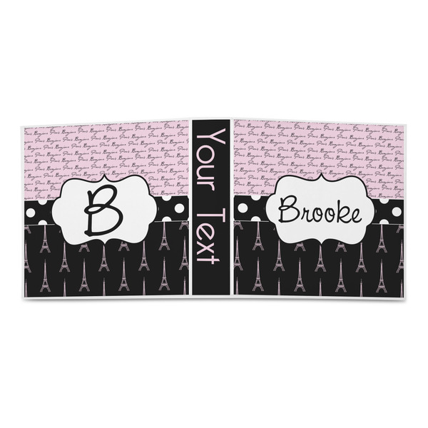 Paris Bonjour and Eiffel Tower 3-Ring Binder Approval- 2in
