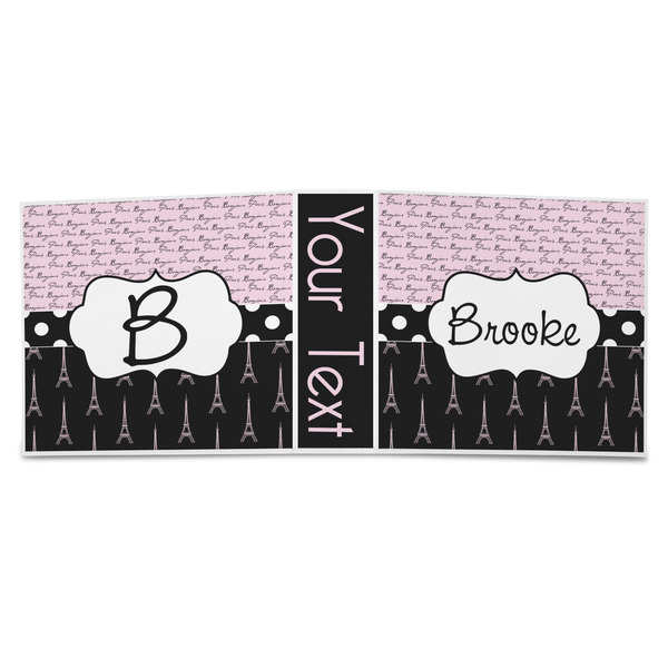 Paris Bonjour and Eiffel Tower 3-Ring Binder Approval- 3in