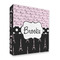 Paris Bonjour and Eiffel Tower 3 Ring Binders - Full Wrap - 2" - FRONT