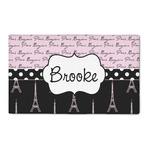 Paris Bonjour and Eiffel Tower 3' x 5' Indoor Area Rug (Personalized)