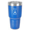 Paris Bonjour and Eiffel Tower 30 oz Stainless Steel Tumbler - Royal Blue - Single-Sided (Personalized)