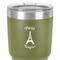 Paris Bonjour and Eiffel Tower 30 oz Stainless Steel Ringneck Tumbler - Olive - Close Up