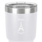 Paris Bonjour and Eiffel Tower 30 oz Stainless Steel Ringneck Tumbler - White - Close Up