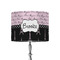 Paris Bonjour and Eiffel Tower 8" Drum Lamp Shade - Fabric (Personalized)