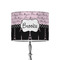 Paris Bonjour and Eiffel Tower 8" Drum Lamp Shade - Poly-film (Personalized)