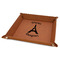 Paris Bonjour and Eiffel Tower 9" x 9" Leatherette Snap Up Tray - FOLDED