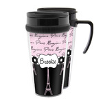 Paris Bonjour and Eiffel Tower Acrylic Travel Mug (Personalized)