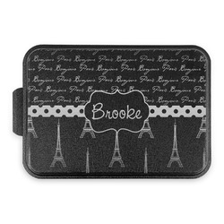 Paris Bonjour and Eiffel Tower Aluminum Baking Pan with Black Lid (Personalized)